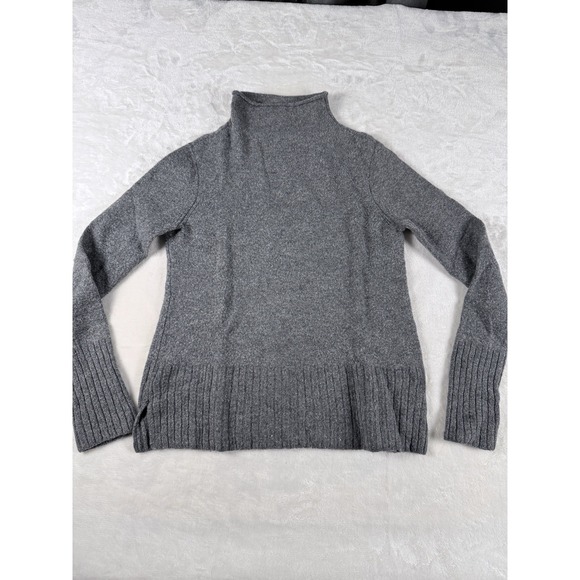 Madewell Sweaters - Madewell Gray Turtleneck Sweater Women's Small Ribbed Hem Knit Pullover